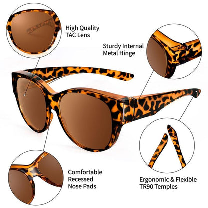 🔥Zeitlich begrenzte Aktion 49% Rabatt😎UV400 Schutz Überzieh-Sonnenbrille👓