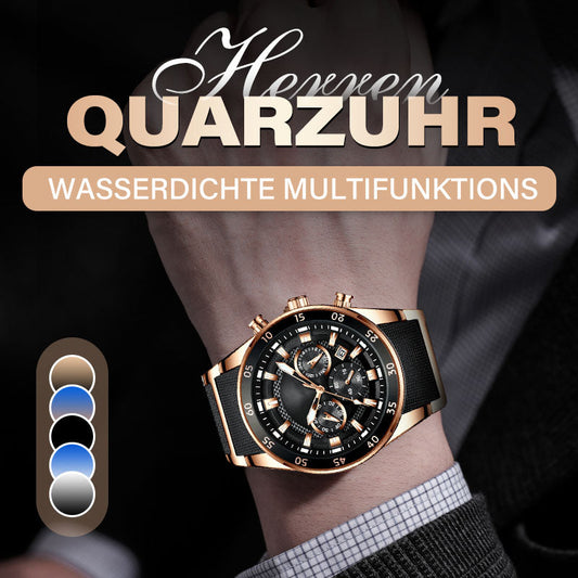 🔥Wasserdichte Multifunktions-Quarzuhr für Herren