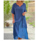 💕Falsches zweiteiliges asymmetrisches Kleid mit kurzen Ärmeln