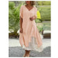 💕Falsches zweiteiliges asymmetrisches Kleid mit kurzen Ärmeln