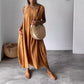 👗50% Rabatt 👍Ärmelloses Freizeitkleid aus Baumwolle und Leinen mit Tasche