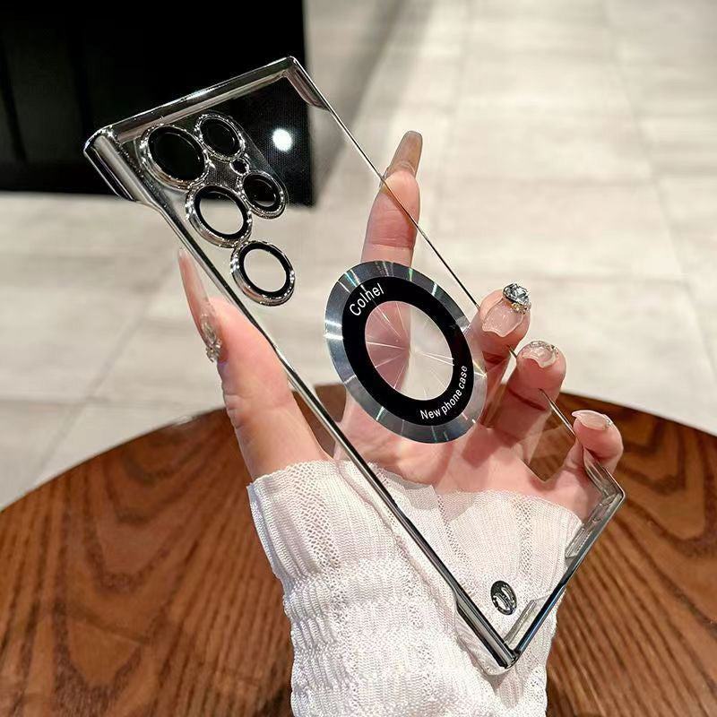 🔥Hot Sale Best Gift 🔥Ultradünne transparente Handyhülle mit magnetischem Ring für Samsung