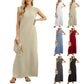 🔥Heißer Verkauf🔥Langes, lockeres, faltenfreies Kleid für Damen