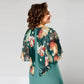 🌸Frühjahrsangebote🌸 Elegantes Blumenkleid mit Rundhalsausschnitt für Damen
