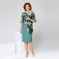 🌸Frühjahrsangebote🌸 Elegantes Blumenkleid mit Rundhalsausschnitt für Damen