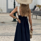💕Frühlingsangebote 54 % RABATT💕Damen ärmelloses Maxikleid mit Neckholder