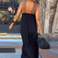 💕Frühlingsangebote 54 % RABATT💕Damen ärmelloses Maxikleid mit Neckholder