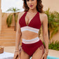 💃Urlaubsangebot 57 % RABATT💃Bikini-Sets mit hoher Taille und Bauchkontrolle in Farbblock-Optik