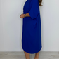 🔥HEIßER VERKAUF 48% RABATT🔥Kurzärmliges Maxikleid mit Knotendetail