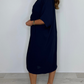 🔥HEIßER VERKAUF 48% RABATT🔥Kurzärmliges Maxikleid mit Knotendetail